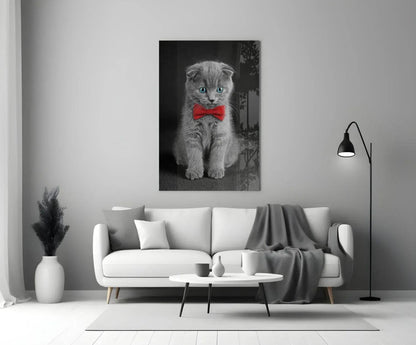 Cat Glass Wall Art - LUXARTDECO