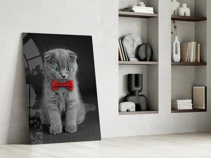 Cat Glass Wall Art - LUXARTDECO