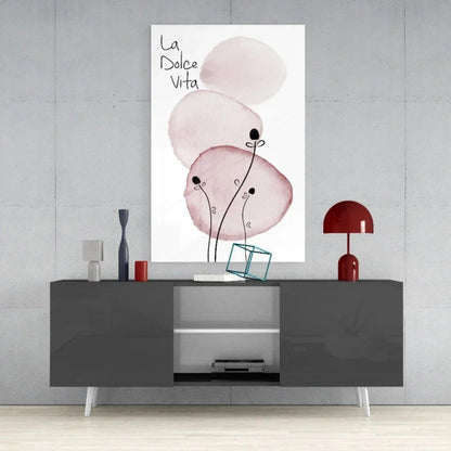 La Dolce Vita Glass Wall Art - LUXARTDECO