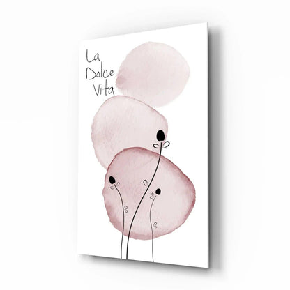 La Dolce Vita Glass Wall Art - LUXARTDECO