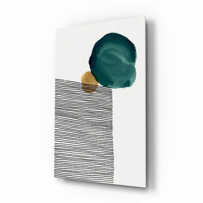 Abstract Shapes Glass Wall Art - LUXARTDECO