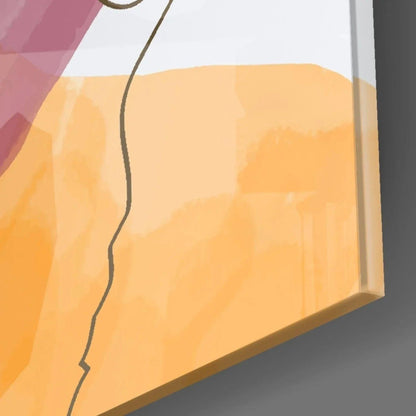 Abstract Shapes Glass Wall Art - LUXARTDECO