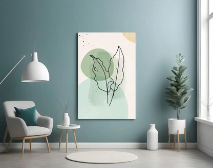 Abstract Shapes Glass Wall Art - LUXARTDECO