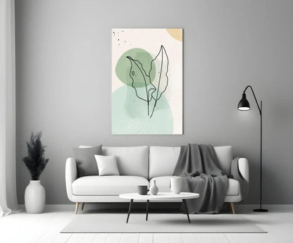 Abstract Shapes Glass Wall Art - LUXARTDECO