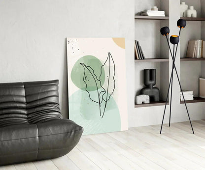 Abstract Shapes Glass Wall Art - LUXARTDECO