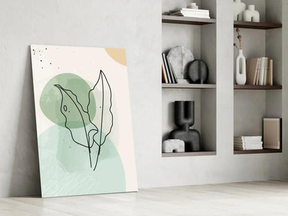 Abstract Shapes Glass Wall Art - LUXARTDECO