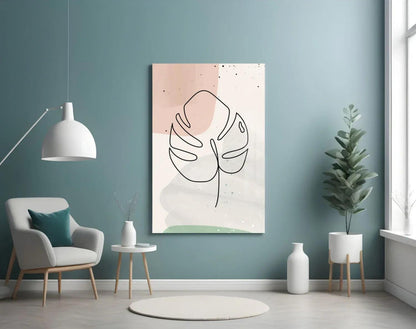 Abstract Shapes Glass Wall Art - LUXARTDECO