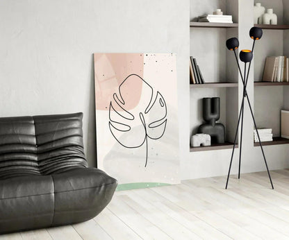 Abstract Shapes Glass Wall Art - LUXARTDECO