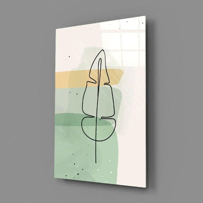 Abstract Shapes Glass Wall Art - LUXARTDECO
