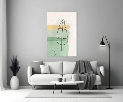 Abstract Shapes Glass Wall Art - LUXARTDECO