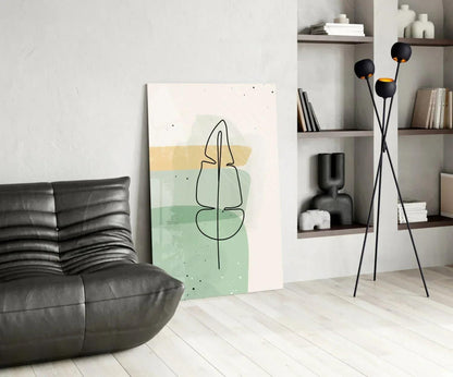 Abstract Shapes Glass Wall Art - LUXARTDECO