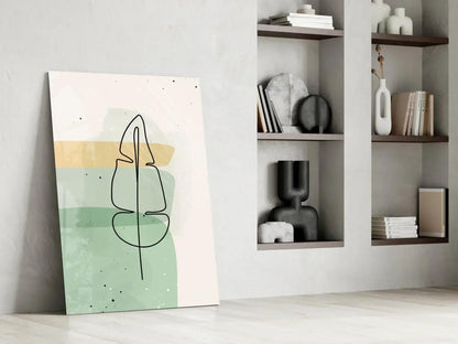 Abstract Shapes Glass Wall Art - LUXARTDECO