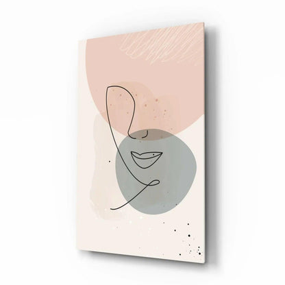 Abstract Shapes Glass Wall Art - LUXARTDECO