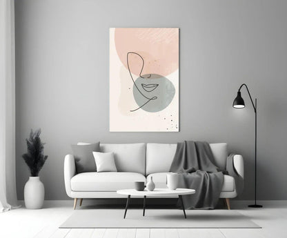 Abstract Shapes Glass Wall Art - LUXARTDECO