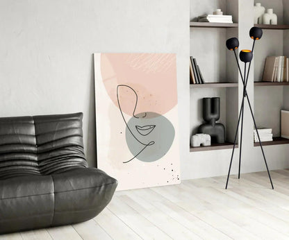 Abstract Shapes Glass Wall Art - LUXARTDECO