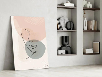 Abstract Shapes Glass Wall Art - LUXARTDECO