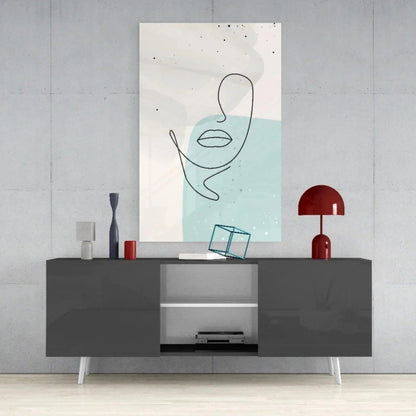 Abstract Shapes Glass Wall Art - LUXARTDECO