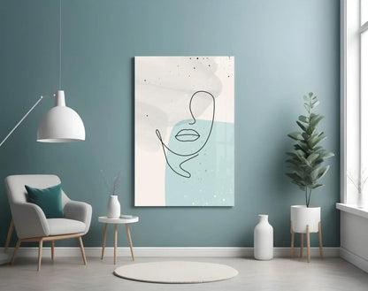 Abstract Shapes Glass Wall Art - LUXARTDECO
