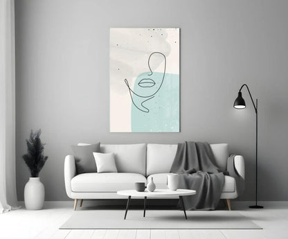 Abstract Shapes Glass Wall Art - LUXARTDECO