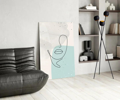 Abstract Shapes Glass Wall Art - LUXARTDECO