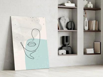 Abstract Shapes Glass Wall Art - LUXARTDECO