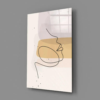 Abstract Shapes Glass Wall Art - LUXARTDECO