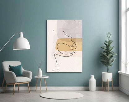 Abstract Shapes Glass Wall Art - LUXARTDECO