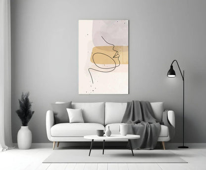 Abstract Shapes Glass Wall Art - LUXARTDECO