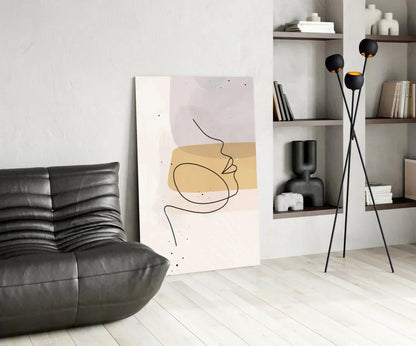 Abstract Shapes Glass Wall Art - LUXARTDECO