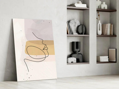 Abstract Shapes Glass Wall Art - LUXARTDECO