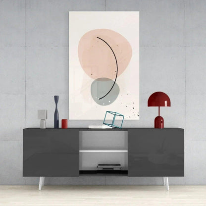 Abstract Shapes Glass Wall Art - LUXARTDECO