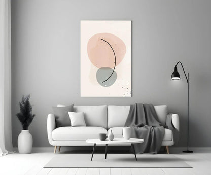 Abstract Shapes Glass Wall Art - LUXARTDECO