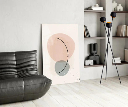 Abstract Shapes Glass Wall Art - LUXARTDECO