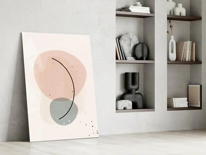 Abstract Shapes Glass Wall Art - LUXARTDECO