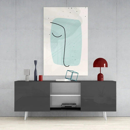 Abstract Shapes Glass Wall Art - LUXARTDECO