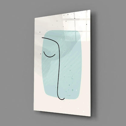 Abstract Shapes Glass Wall Art - LUXARTDECO