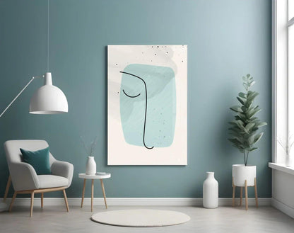 Abstract Shapes Glass Wall Art - LUXARTDECO