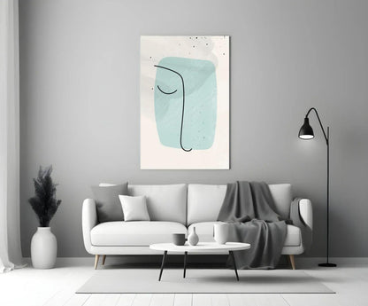 Abstract Shapes Glass Wall Art - LUXARTDECO