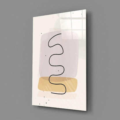 Abstract Shapes Glass Wall Art - LUXARTDECO