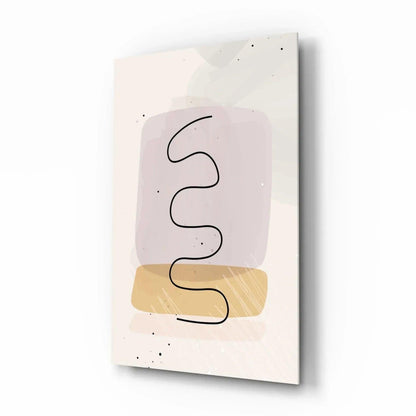 Abstract Shapes Glass Wall Art - LUXARTDECO