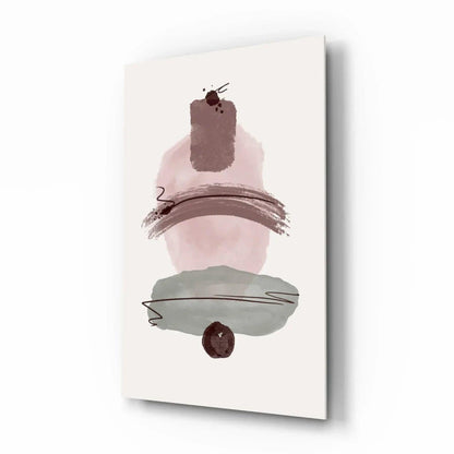 Abstract Shapes Glass Wall Art - LUXARTDECO