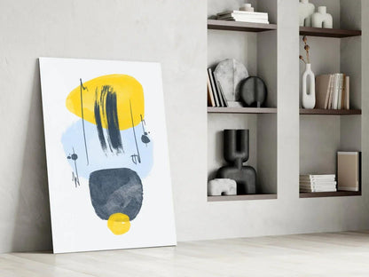 Abstract Shapes Glass Wall Art - LUXARTDECO