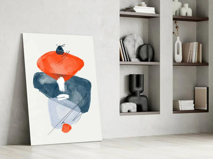 Abstract Shapes Glass Wall Art - LUXARTDECO