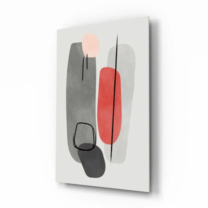 Abstract Shapes Glass Wall Art - LUXARTDECO