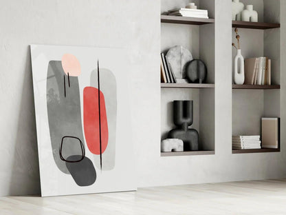 Abstract Shapes Glass Wall Art - LUXARTDECO