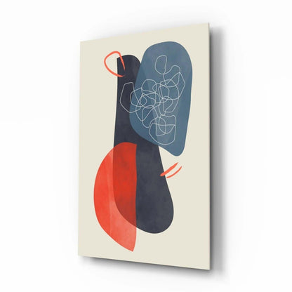Abstract Shapes Glass Wall Art - LUXARTDECO