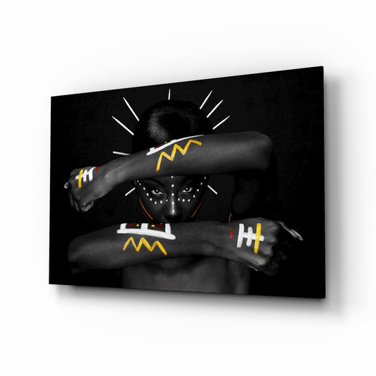 Native American Glass Wall Art