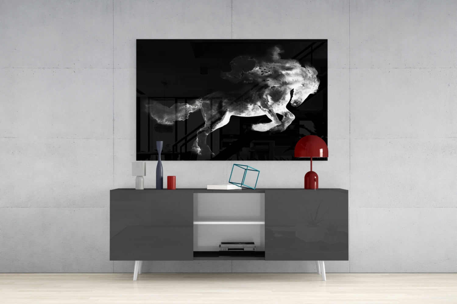 Horse Glass Wall Art