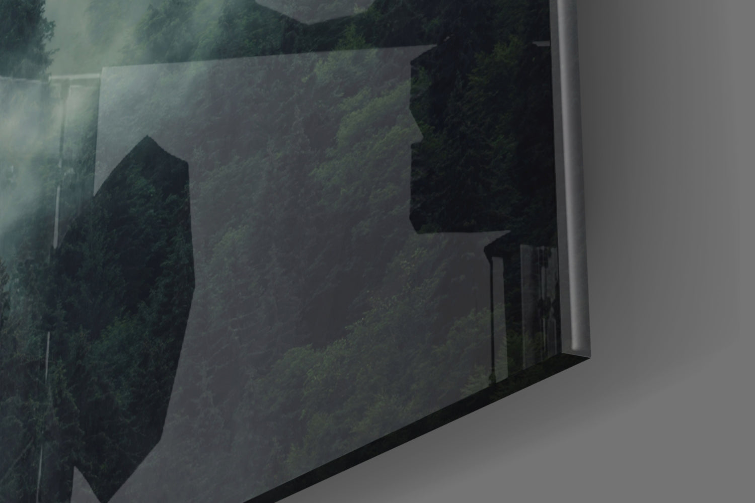 Landscape of Darkness Glass Wall Art