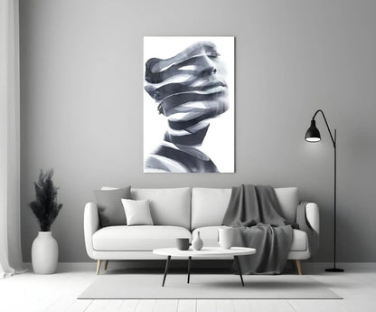 Man Glass Wall Art - LUXARTDECO